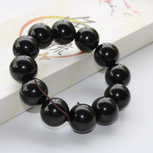黑水牛角手串12-30mm手链佛珠念珠白水牛角圆珠女绕指柔盘玩念珠