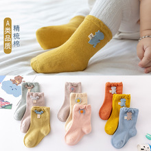 21年春季新款卡通配饰宝宝袜子松口婴儿袜新生儿袜子男童女童