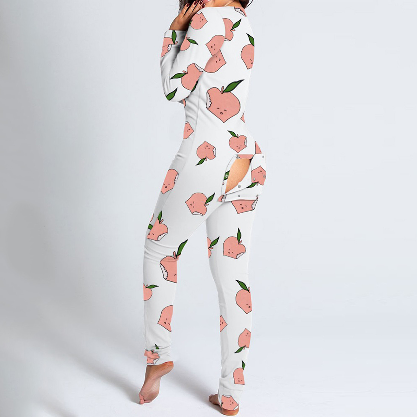 Los pijamas de una sola pieza de las nuevas mujeres vendedoras calientes europeas y americanas con las caderas abren la espalda para el diseño conveniente