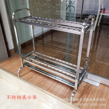 批发供应不锈钢展示架抄网鱼竿架子立式陈列架鱼杆渔具配件用品