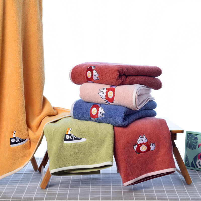 [Scarecrow Xinjiang cotton] cotton bath towel household couple bath towel adult thickened cross-border manufacturer