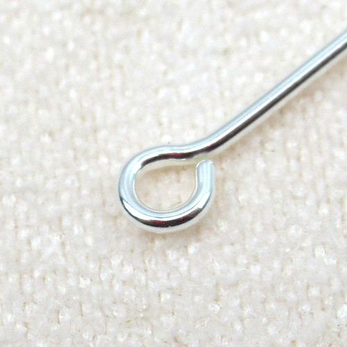 s925 sterling silver 9-character needle bead needle diy handmade beading accessories ball head needle jewelry plain silver nine-character needle