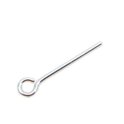 s925 sterling silver 9-character needle bead needle diy handmade beading accessories ball head needle jewelry plain silver nine-character needle