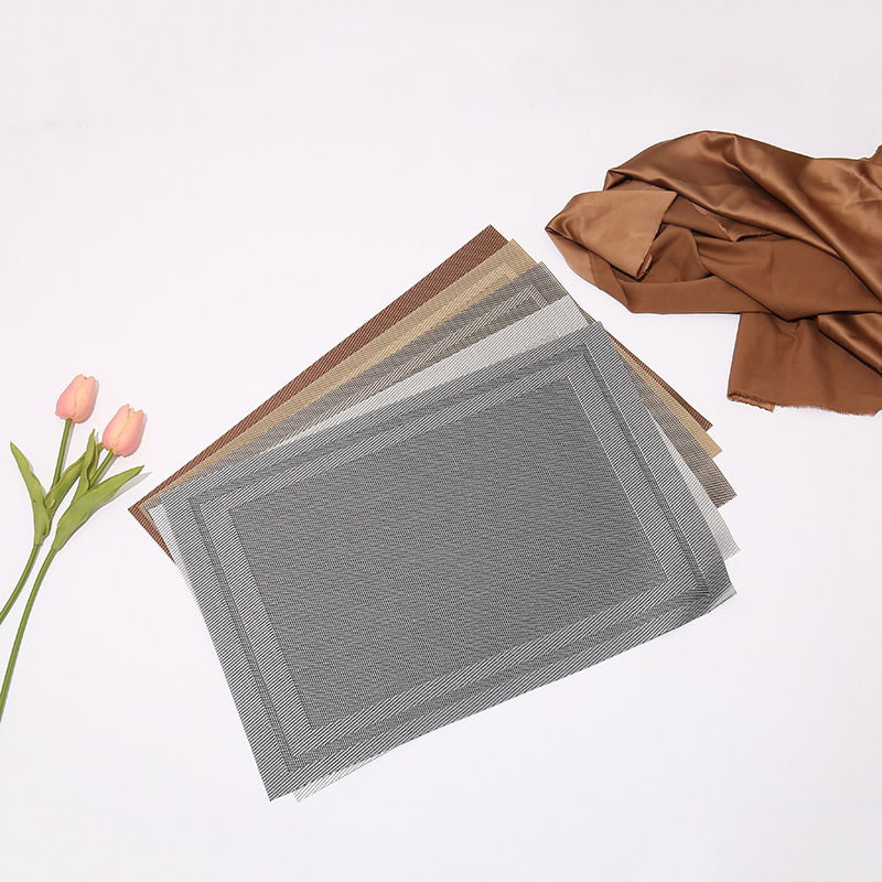 Cross-border pvc placemat Japanese-style oil-proof waterproof Western-style hotel table mat spot wholesale
