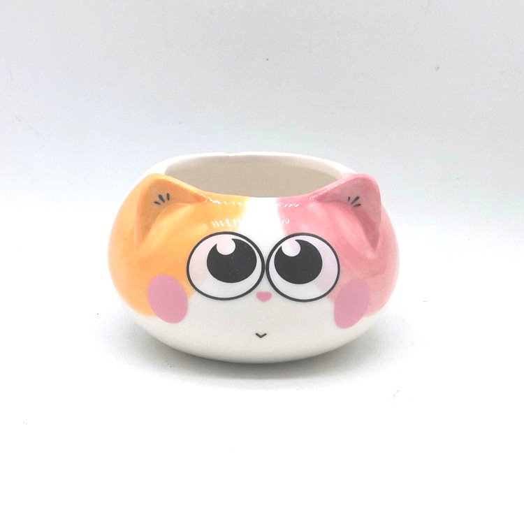 (Pequeño al por mayor) de dibujos animados animal lindo cerámica suculenta maceta artesanía decoración Moda Verde planta pequeña olla