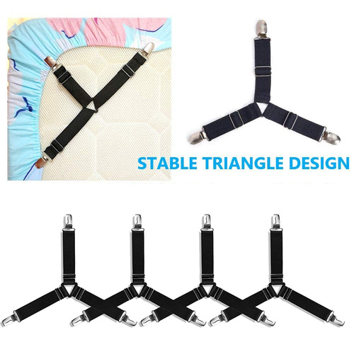Cross-border home textiles Amazon ebay85g brushed bed sheet, fitted sheet clip, foreign trade four-piece set bed sheet pillowcase