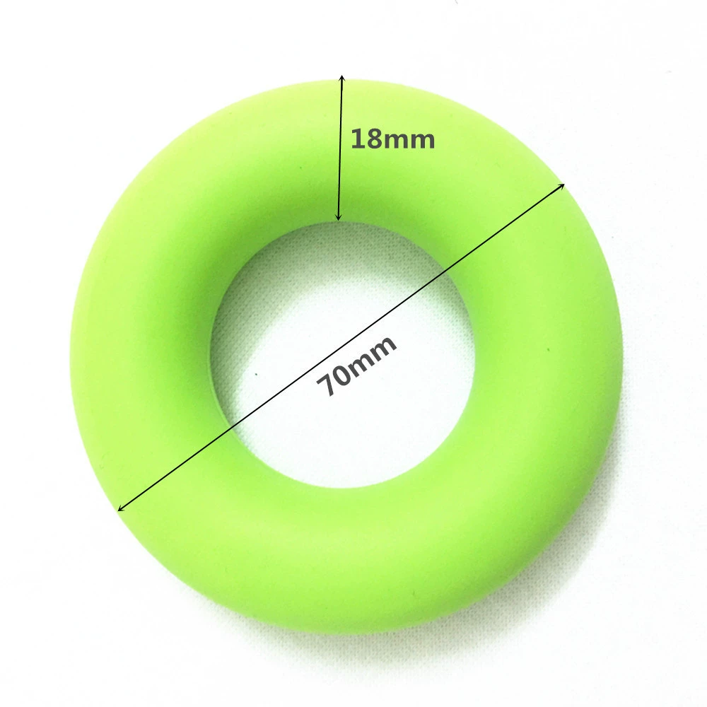 Silicone grip force O -shaped grip power ring decompression massage ring circular grip circle divided finger grip power