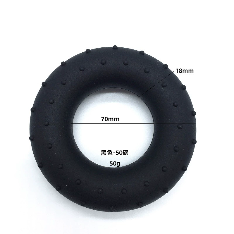 Silicone grip force O -shaped grip power ring decompression massage ring circular grip circle divided finger grip power