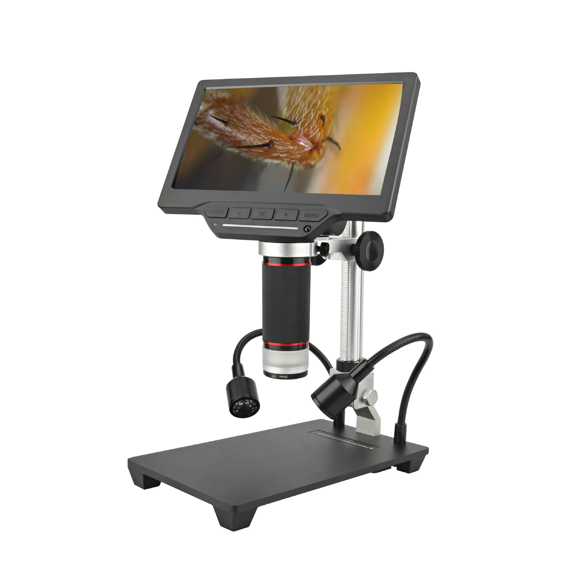 7-дюймовый 5-дюймовый 4,3-дюймовый цифровой микроскоп HD с экраном для промышленного осмотра, электронный микроскоп с увеличением для обслуживания мобильных телефонов