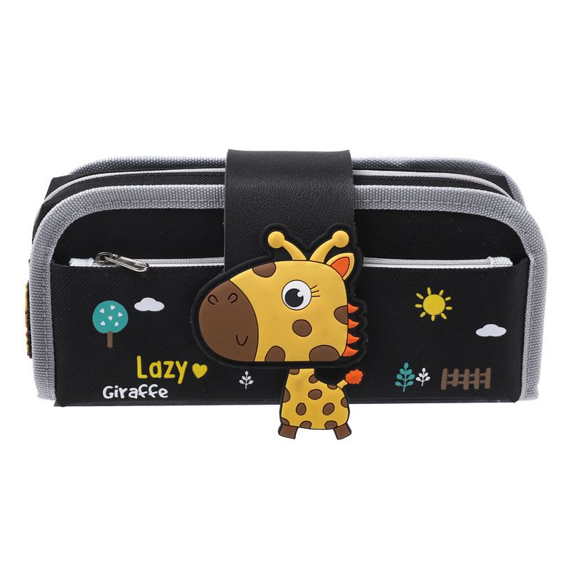 Bolsas de lápiz personalizadas actualizaciones bolsas de lápiz desmontables bolsas de lápiz de dibujos animados multicapa Oxford tela caja de papelería al por mayor