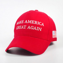 美国经典大选举厂家现货批发棒球帽刺绣款小红帽