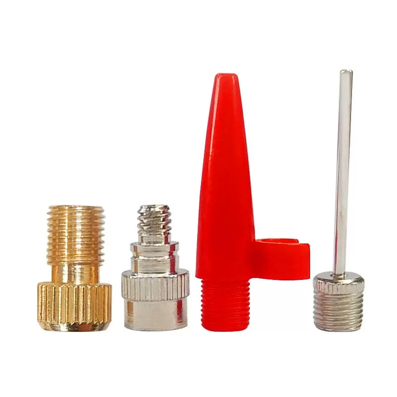 自行车轮胎适配器 打气筒球类充气球针 套装山地车维修工具