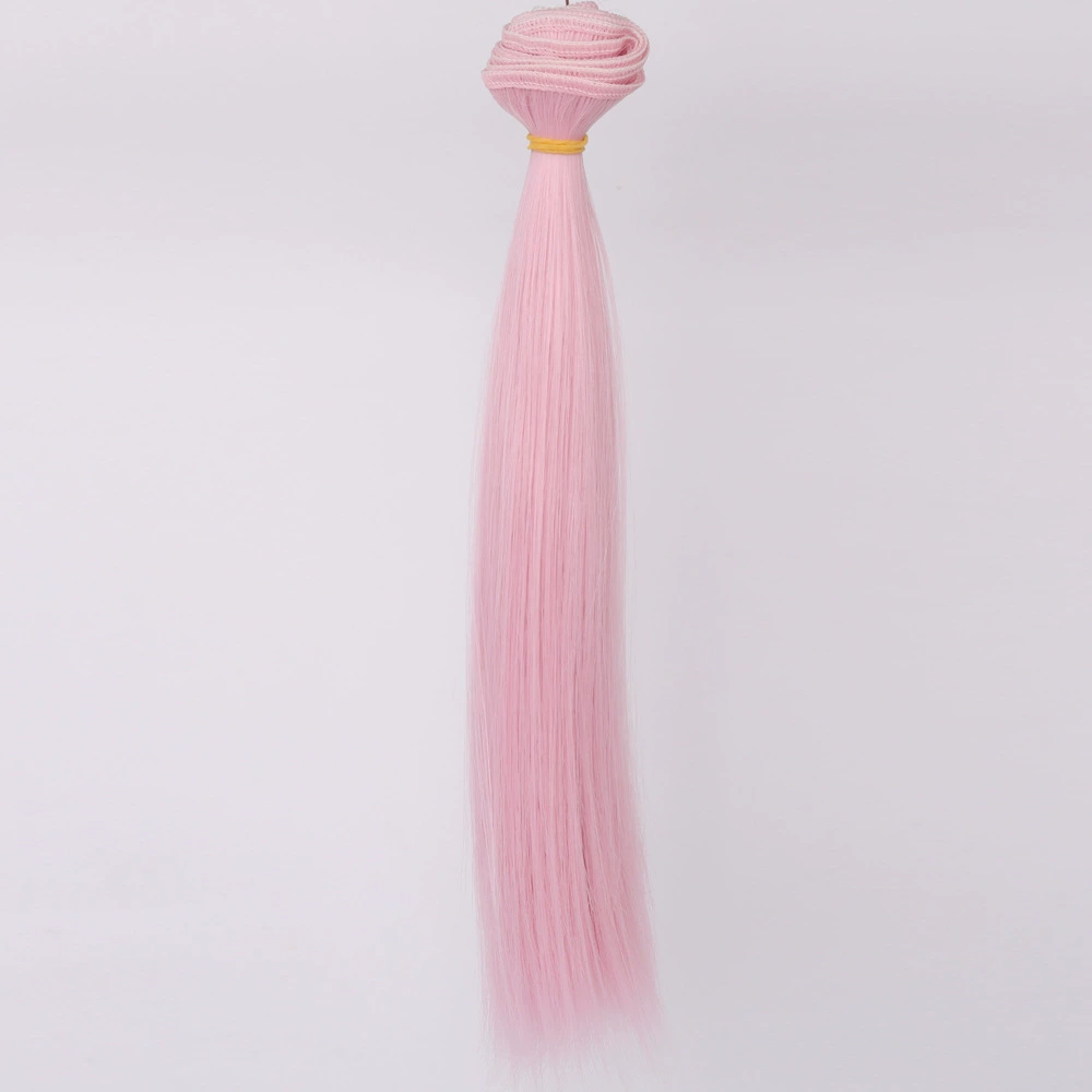 Doll Wig Straight Hair, DIY 25 cm, Synthetic Doll Hair Weft, Multiple Color Codes