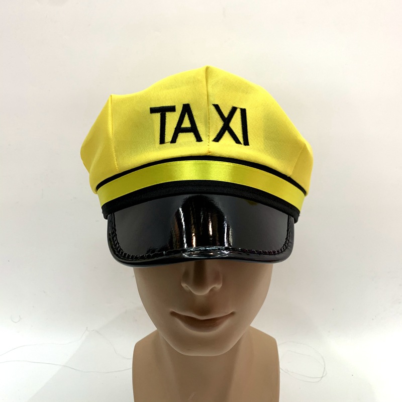 黄车出租车TAXI帽子化装舞会表演出帽义乌批发外贸出口各种类帽子