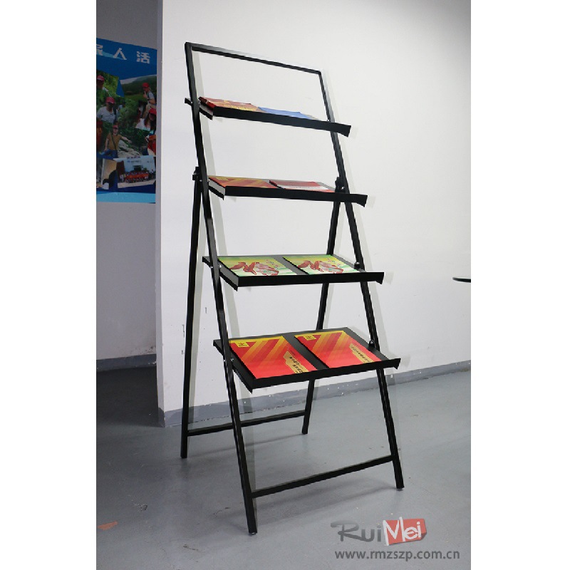 加工制作可折叠书刊报纸展示架展厅推广资料架落地式杂志展架