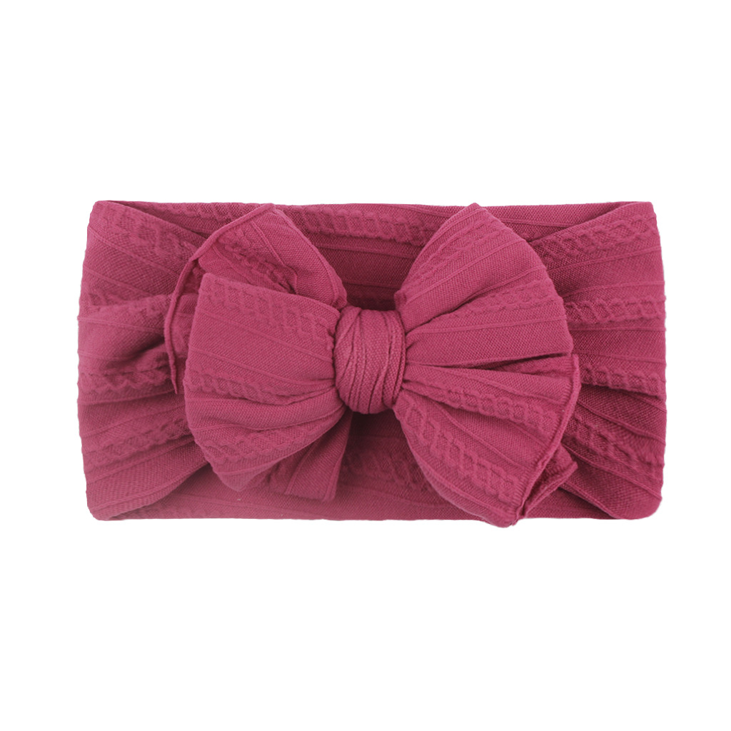 Banda de pelo suave bebé creativo europeo y americano banda de pelo suave accesorios para el cabello Jacquard de nylon suave