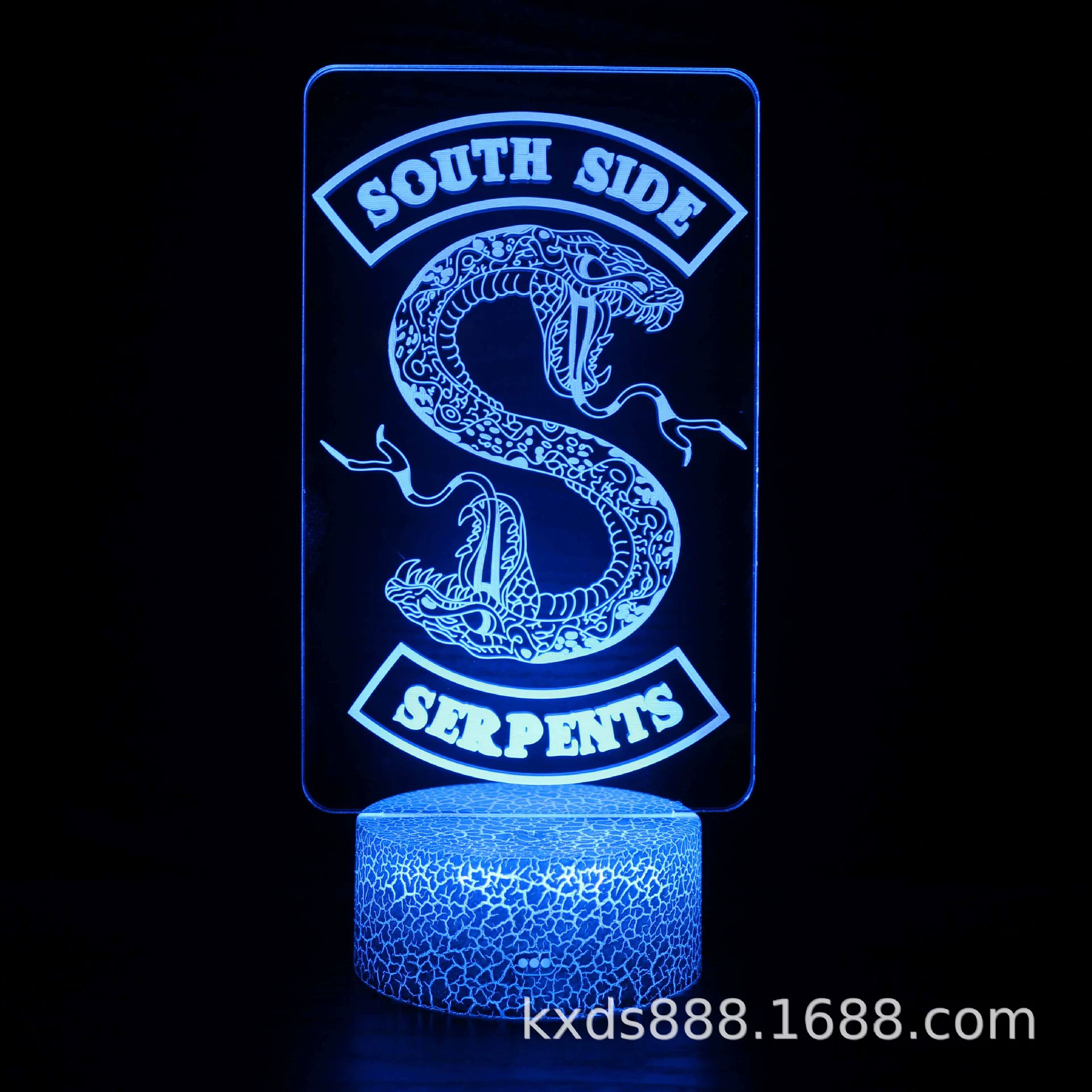 Creative LED night light, touch table lamp, (跨境贸易), 3D, дистанционное управление