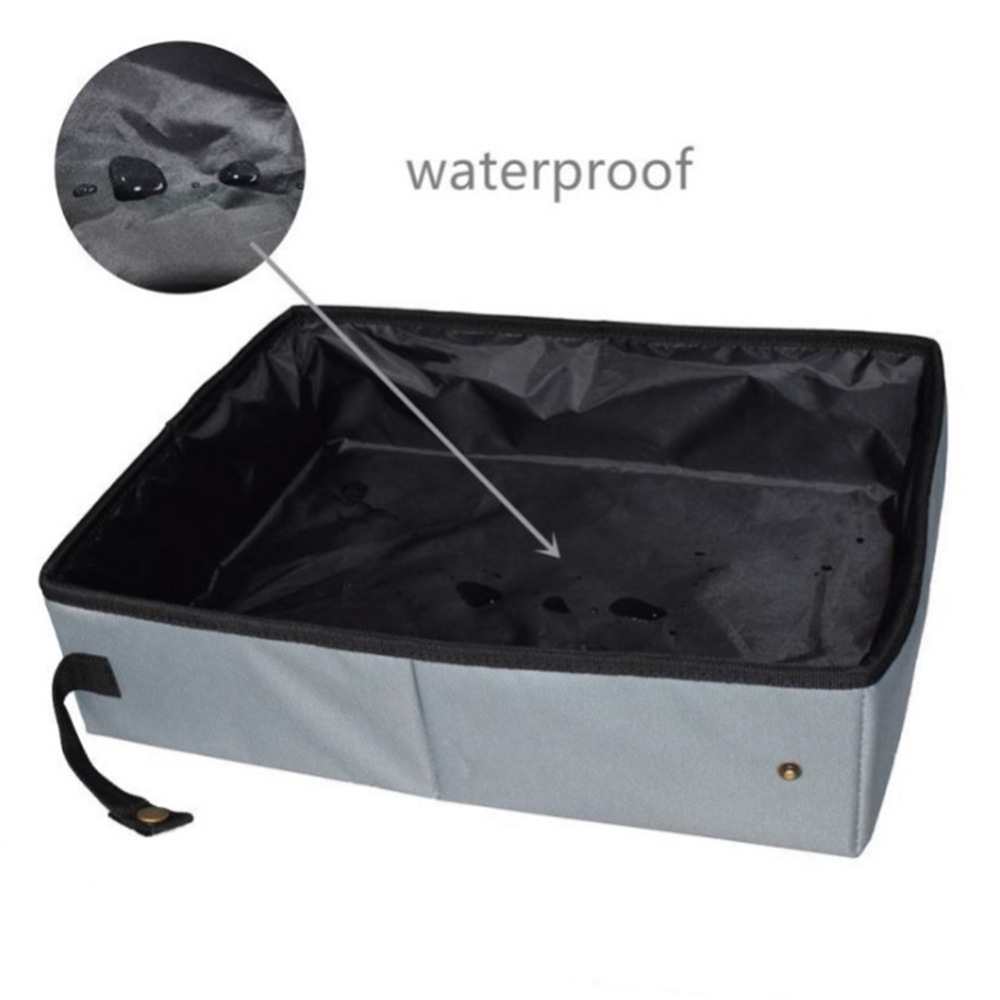 Foldable cat litter box portable cat toilet waterproof cat litter box large space cat litter box