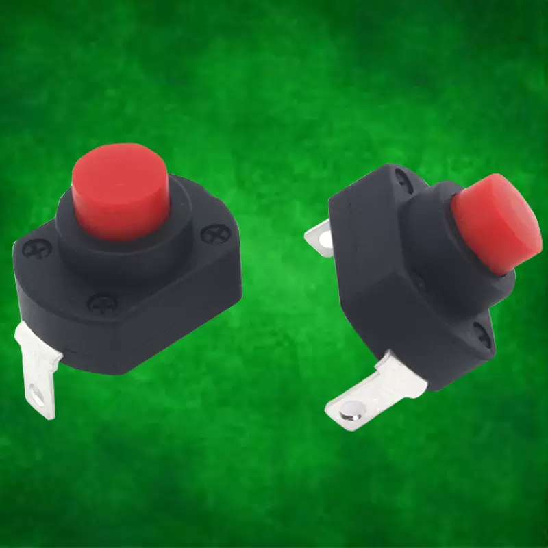 高质量13*18大电流一开一关暖风机开关强光手电筒自锁按键开关