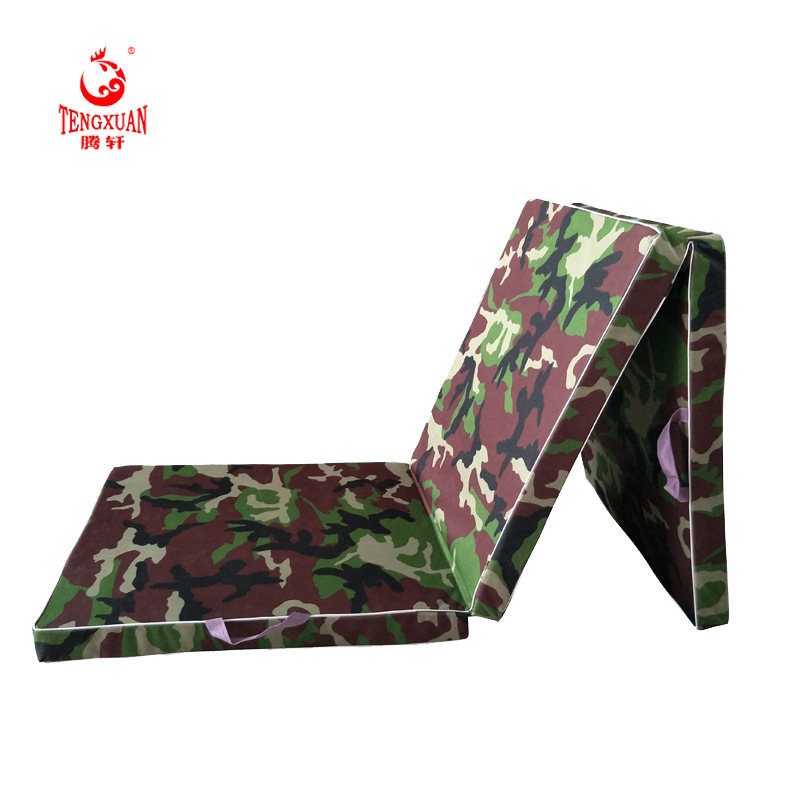 Gymnastics Mat Thickened Extra Large Camouflage Fitness Mat Multifunctional Folding Gymnastics Mat Training Protective Mat