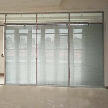 办公玻璃移动隔断墙屏风高隔断铝合金钢化玻璃百叶活动隔断 定制