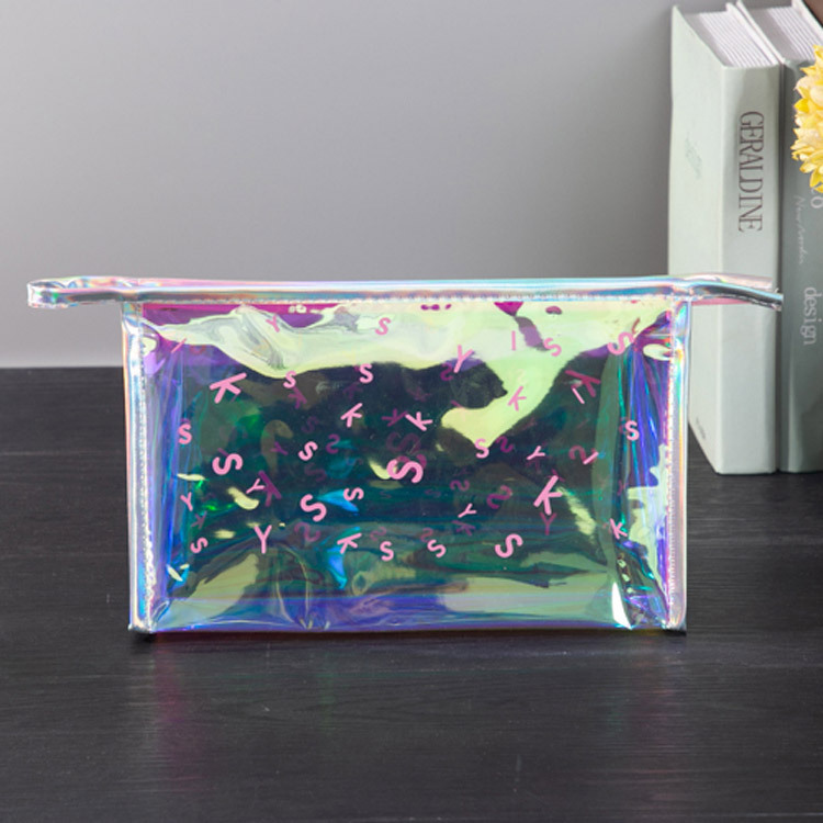 PVC拉链袋定 制 炫彩拉链化妆包定 制防水洗漱用品储物包装袋子定