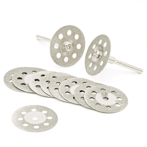 12pc small slice high speed steel small saw blade emery slicing knife grinding head grinding set grinding disc with hole