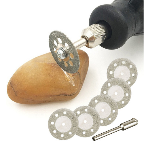 12pc small slice high speed steel small saw blade emery slicing knife grinding head grinding set grinding disc with hole