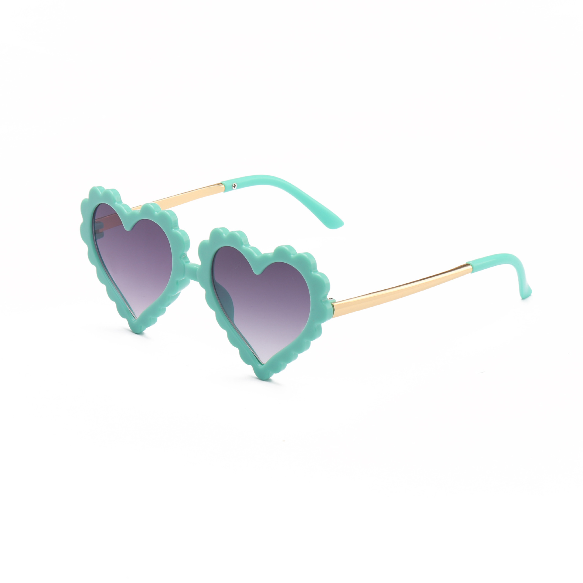 2021 nueva moda amor metal gafas de sol para niños personalidad fresca moda niños bebé gafas de sol 2950