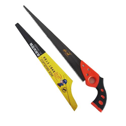 Garden agricultural tools decoration wall saw two-color rubber handle sharp tail opening fast sawing fruit branches phoenix tail chicken tail saw