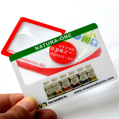 深圳工廠家定制PVC放大鏡很薄透明塑料卡片放大鏡促價銷贈品禮品