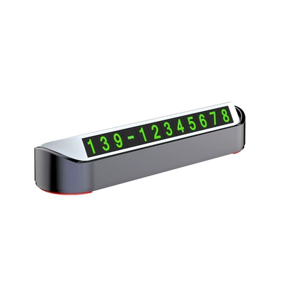 Nömrəli dayanma kartı with Press-To-Hide Magnetic Digital Parking - black-white-abs-8-set-of-numbers