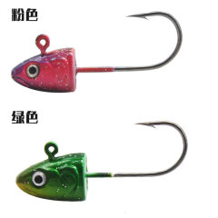 3.5g/5g/7g/10g Fish-Shaped Lead Head Jig with Blood Slot Hook, Lure Fishing Tackle Wholesale, Bulk
