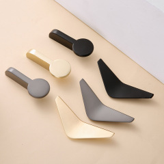 Modern light luxury golden wardrobe door solid handle Nordic single hole drawer cabinet small handle creative door handle