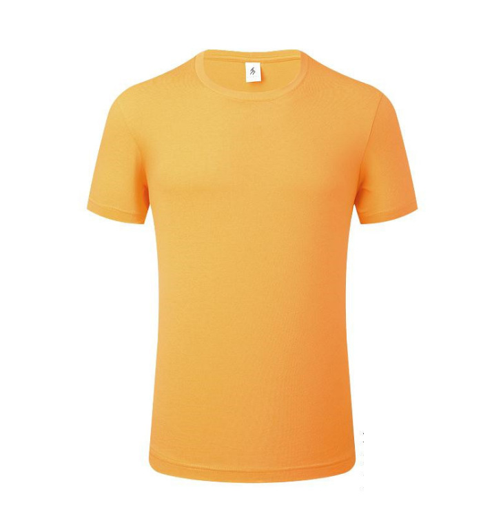 Sino-alemán BYB0001 camiseta de los hombres de verano de color sólido de algodón suelto de manga corta ropa de trabajo de publicidad camisa impresa personalizada LOGO