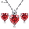 Zirconium, earrings, fashionable necklace, pendant heart shaped, Amazon, suitable for import, simple and elegant design