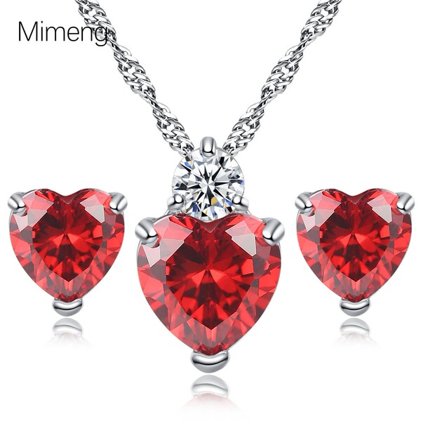 earrings with zircon