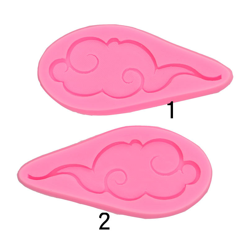 Molde de Nubes Auspiciosas Chinas de Silicona Decorativo para Pasteles de Cumpleaños y Chocolate