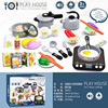 Realistic electromagnetic children's family electric kitchen, toy, lightweight music set, new collection