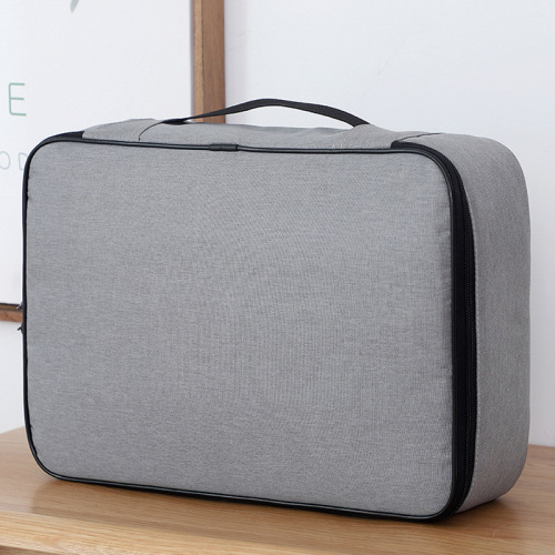 New large-capacity multi-functional document storage bag with lock household multi-layer document passport card bag organizer wholesale