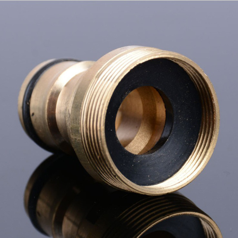 All-copper basin joint, internal and external thread fine thread 22*23mm quick-connect nipple, soft water pipe faucet conversion accessories