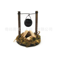 DIY娃娃屋dollhouse 迷你室外花园 微缩田园.吊炉（劈柴款）