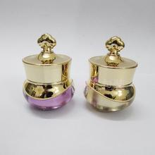 紫色金色5g皇冠瓶亚克力瓶 面霜瓶空瓶 化妆品分装瓶 厂家现货