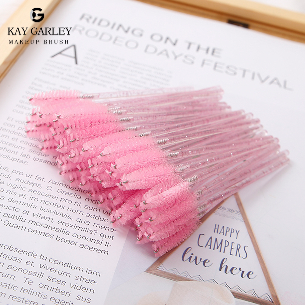 Cepillo desechable para pestañas y cejas – varilla de cristal, portátil y colorida