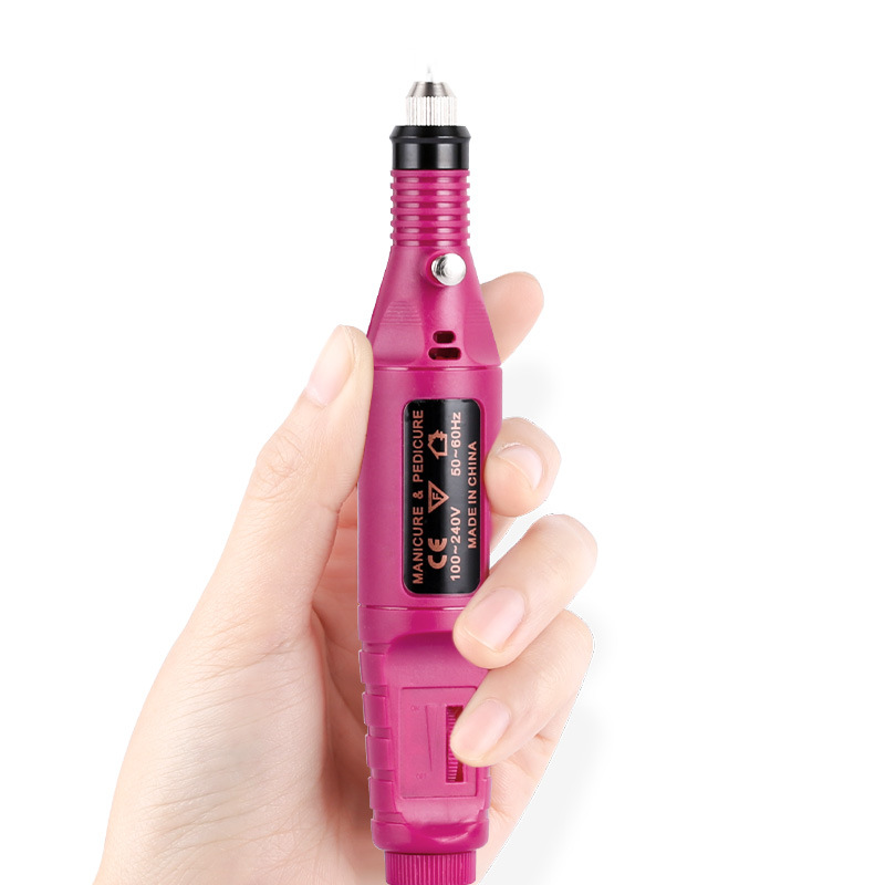Logo personalizado color pequeño pulidor de uñas eléctrico portátil mini-removedor de uñas pulido bajo