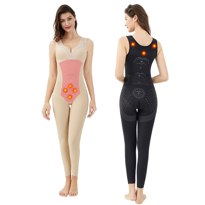 塑身连体衣女开档长裤产后收腹塑形美体减肚子提臀收大腿束身内衣