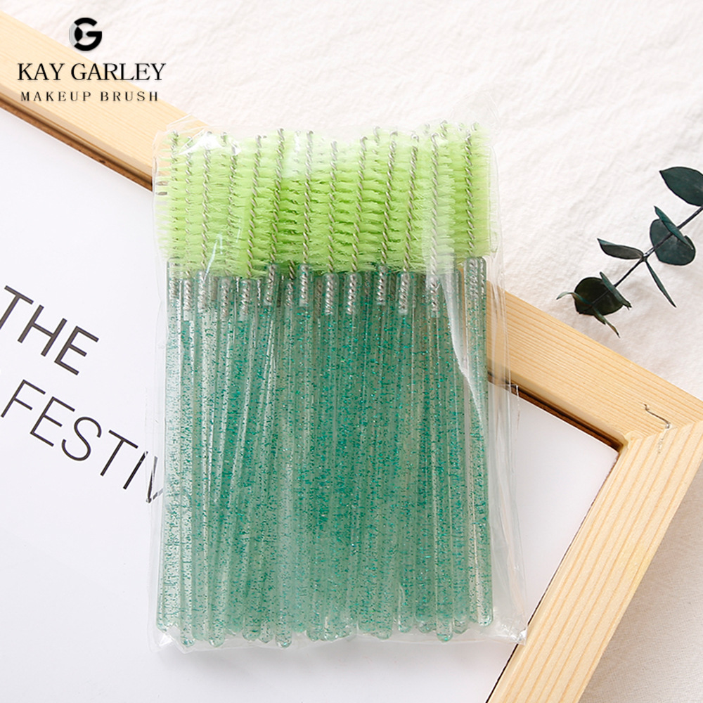 Cepillo desechable para pestañas y cejas – varilla de cristal, portátil y colorida