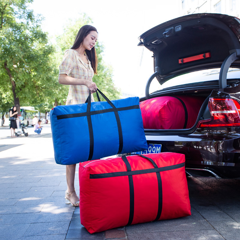 Moving packing bag artifact large capacity clothes quilt moisture-proof storage bag luggage bag Oxford cloth stall bag