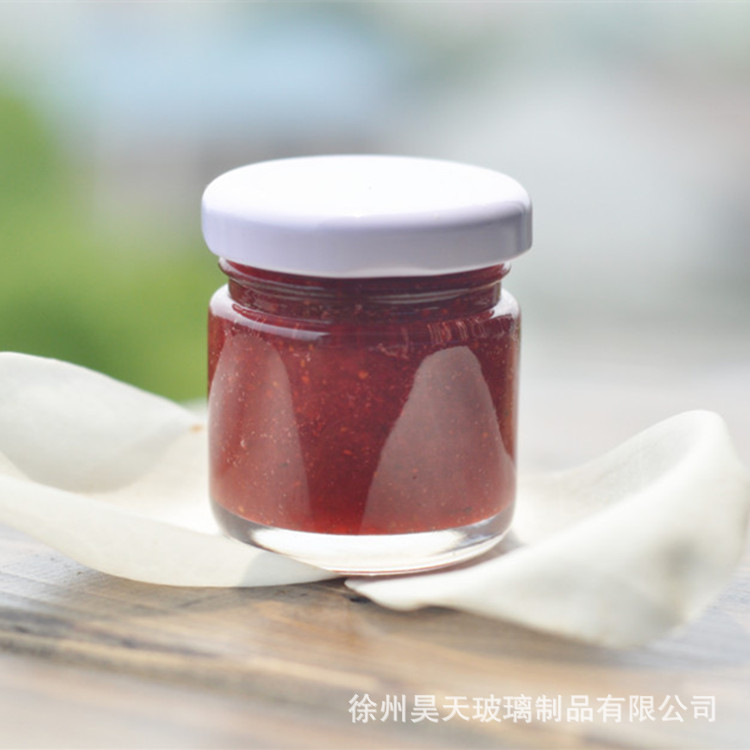 蜂蜜瓶25ml 35ml 85ml 酱菜试吃瓶蜂蜜分装瓶蜂蜜试用装印刷logo