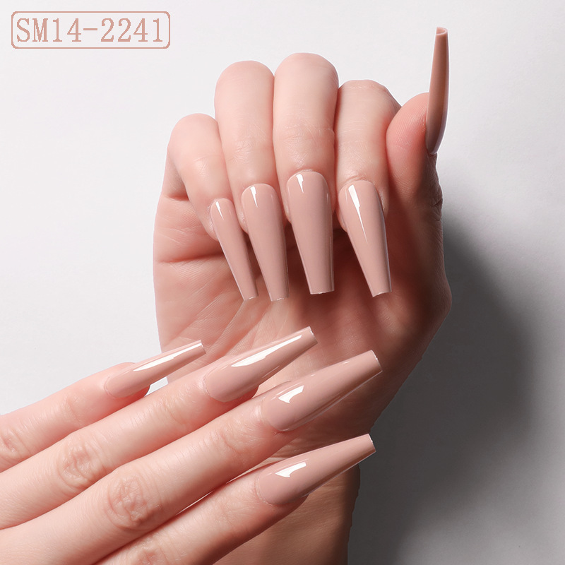 fake nail boxed multi-color fake nail long nail art solid color nail UV wearing nail fake nail boxed multi-color fake nail long nail art solid color nail UV wearing nail